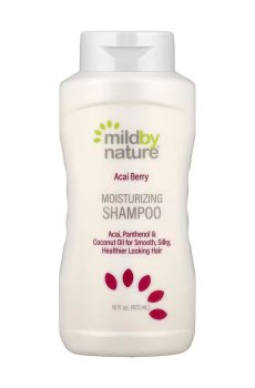 Увлажняющий шампунь для волос mild by nature Acai Berry Moisturizing Shampoo с ягодами асаи, 473 мл