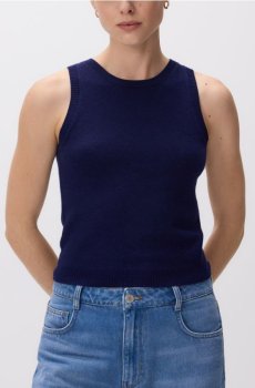 Reserved - Жилет із вовни - темно-синій - 123IT-59X