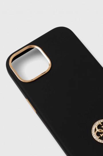 Чехол на телефон Guess iPhone 15 6.1 цвет чёрный