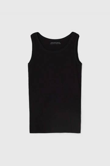 Детская футболка United Colors of Benetton 2-pack цвет чёрный однотонный Детская футболка United Colors of Benetton 2-pack цвет чёрный однотонный