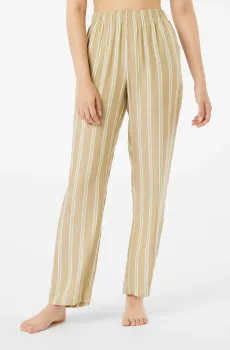Женские бежевые брюки в полоску BERRI Бежевый S Etam 6537651