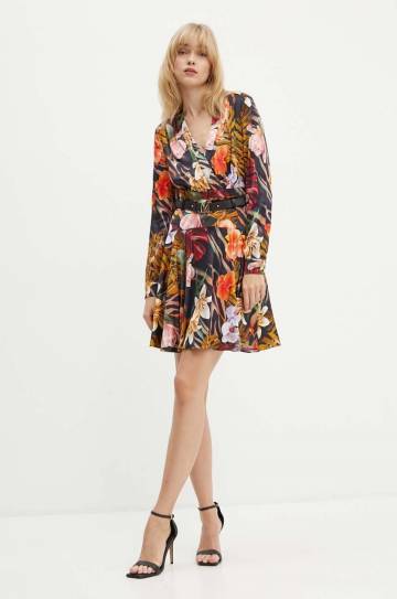 Платье Marciano Guess ESTELLA цвет чёрный mini расклешённое 4YGK14 7139A Платье Marciano Guess ESTELLA цвет чёрный mini расклешённое 4YGK14 7139A