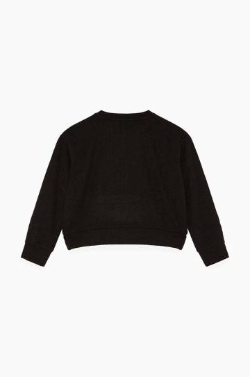 Детская кофта Patrizia Pepe K230 цвет чёрный однотонная 7M0852 Детская кофта Patrizia Pepe K230 цвет чёрный однотонная 7M0852