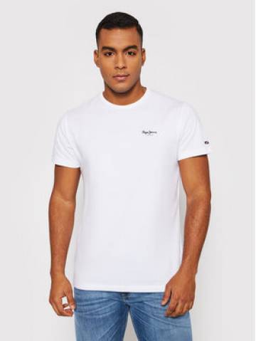 Pepe Jeans Футболка Original Basic 3 N PM508212 Білий Slim Fit Pepe Jeans Футболка Original Basic 3 N PM508212 Білий Slim Fit