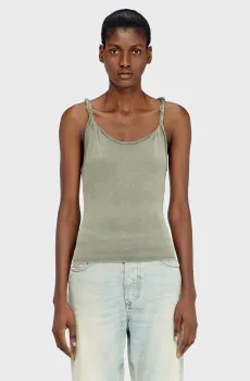 Женская оливковая майка T-TWY-S1 Оливковый S Diesel A21870 0EPCJ