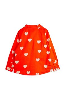 Детская хлопковая рубашка Mini Rodini Hearts