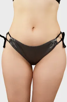 Женские серебристые трусики от купальника Серебряный L brabrabra SO246905