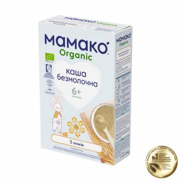 Детская безмолочная каша MAMAKO Organic 5 злаков, с 6 месяцев, 200 г Детская безмолочная каша MAMAKO Organic 5 злаков, с 6 месяцев, 200 г
