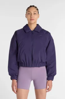Женская фиолетовая куртка Woven Bomber Jacket Фиолетовый XS New Balance WJ61D8YXBOY