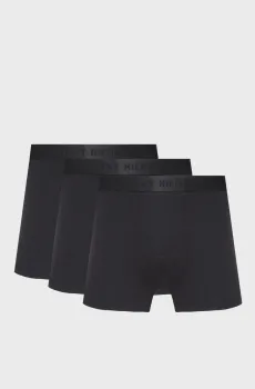 Мужские черные боксеры (3 шт) TRUNK Черный XL Tommy Hilfiger UM0UM03755