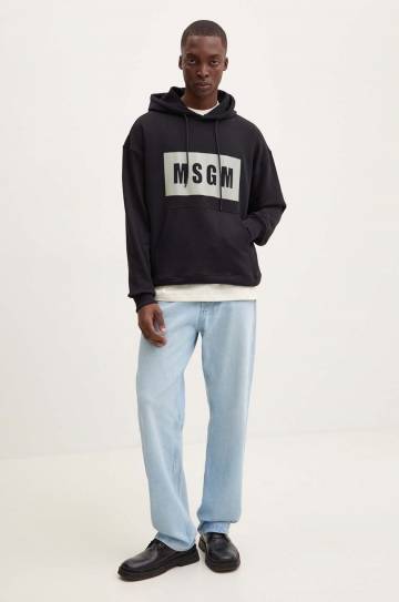 Хлопковая футболка MSGM мужская цвет бежевый с принтом 3740MM102.247798 Хлопковая футболка MSGM мужская цвет бежевый с принтом 3740MM102.247798