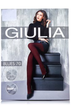 Колготки женские Giulia Blues 3D без шортиков, 70 DEN, Nero, размер 2