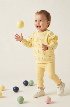 Кофта з круглим вирізом - світло-жовтий