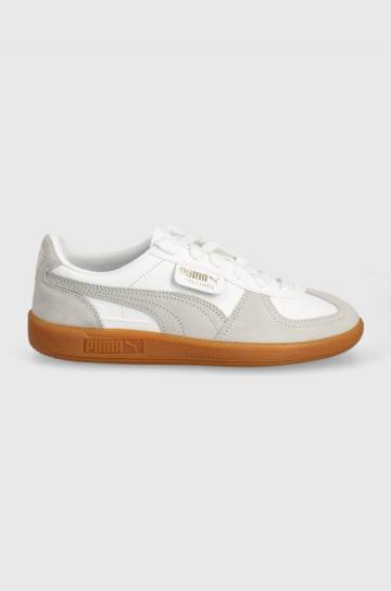 Кожаные кроссовки Puma Palermo цвет белый 396464 Кожаные кроссовки Puma Palermo цвет белый 396464