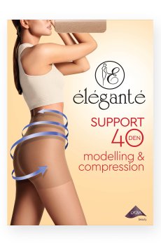 Колготки женские Elegante Support с шортиками, 40 DEN, Bronz, размер 3