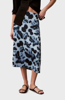 Женская юбка с узором Printed Satin Разноцветный 4 Calvin Klein LV044E671G