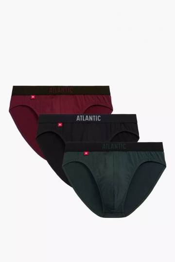 Хлопковые мужские трусы слип, 3 штуки (ATLANTIC3MP094JZ24) Хлопковые мужские трусы слип, 3 штуки (ATLANTIC3MP094JZ24)