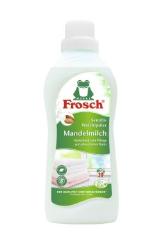 Концентрированный ополаскиватель для белья Frosch Миндальное молочко, 30  циклов стирки, 750 мл