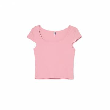 Cropp - Гладка футболка - пильно-рожевий Cropp - Гладка футболка - пильно-рожевий