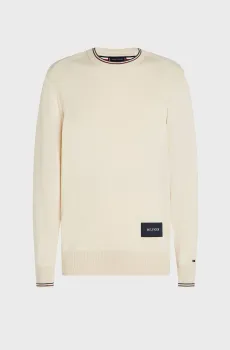 Мужской бежевый джемпер RWB COTTON CREW NECK Бежевый S Tommy Hilfiger MW0MW35474