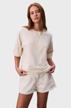 Женская белая футболка OVERSIZED BOYFRIEND Белый S Calvin Klein Jeans LV047C208G