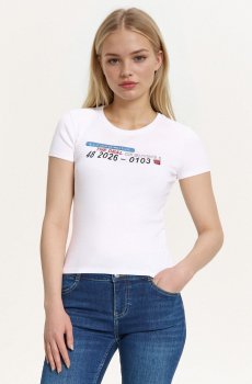 Cropp - Футболка з принтом - білий