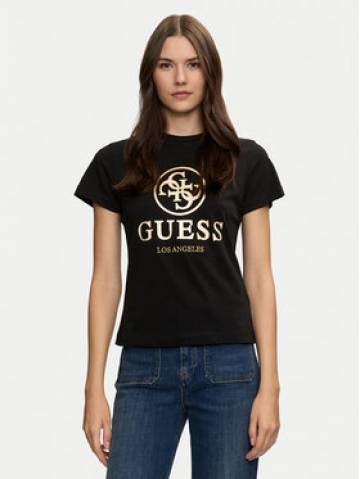 Guess Футболка Stacie V4BI00 I3Z14 Чорний Regular Fit Guess Футболка Stacie V4BI00 I3Z14 Чорний Regular Fit