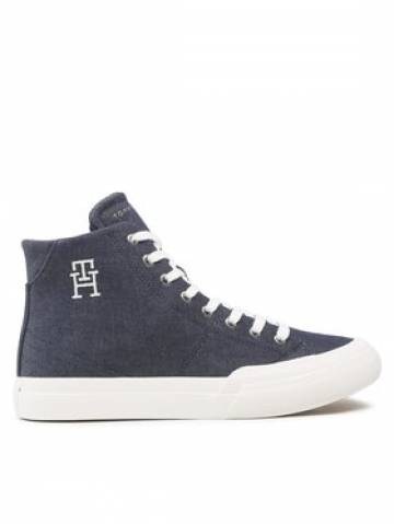 Tommy Hilfiger Снікерcи Th Hi Vulc Premium FM0FM04542 Cиній Tommy Hilfiger Снікерcи Th Hi Vulc Premium FM0FM04542 Cиній