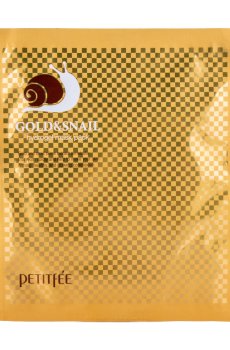 Гидрогелевая маска для лица Petitfee & Koelf Gold & Snail Hydrogel Mask Pack с золотом и улиткой, 30 г