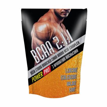 Аминокислота Power Pro BCAA 2-1-1 в порошке, со вкусом апельсина, 500 г Аминокислота Power Pro BCAA 2-1-1 в порошке, со вкусом апельсина, 500 г