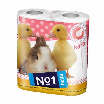 Бумажные полотенца Bella, двухслойные, 2 рулона