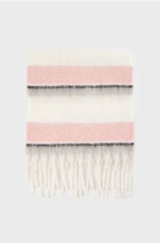 Шарф з бахромою - різнобарвний