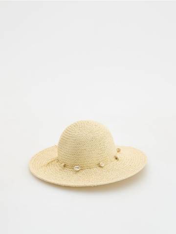 Reserved - LADIES` HAT - нюдовий - 742CO-02X Reserved - LADIES` HAT - нюдовий - 742CO-02X