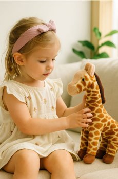 М’яка іграшка у формі жирафи - жовтий