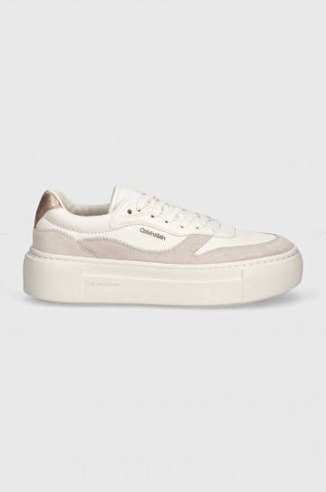 Кроссовки Calvin Klein FF CUPSOLE LACE UP W/ML MIX M цвет белый HW0HW02125 Кроссовки Calvin Klein FF CUPSOLE LACE UP W/ML MIX M цвет белый HW0HW02125