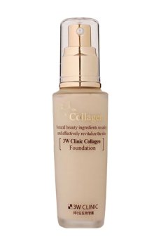 Тональная основа для лица 3W Clinic Collagen Foundation 21 Transparent Beige, 50 мл