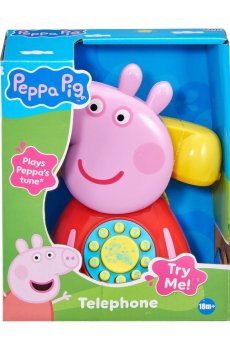 Игрушка-каталка на веревочке Peppa Pig Телефон Пеппы, от 1.5 года (1684687)