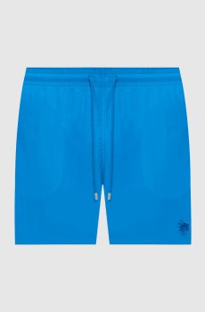 Голубые шорты для плавания с вышивкой Bubble Turtles