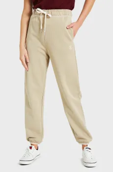 Женские бежевые спортивные брюки SMD MDN REG SWEATPANT Бежевый S Tommy Hilfiger WW0WW41044