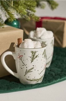 Керамічні кружки з різдвяним мотивом 2 pack - різнобарвний