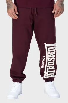 Мужские бордовые спортивные брюки LARGE Бордовый L Lonsdale 110786