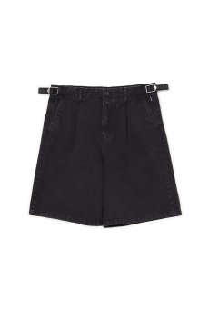 Cropp - Джинсові шорти з ефектом прання - чорний