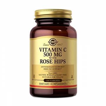 Витамин С Solgar Vitamin C with Rose Hips с шиповником, 500 мг, 100 таблеток Витамин С Solgar Vitamin C with Rose Hips с шиповником, 500 мг, 100 таблеток