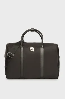 Мужская черная дорожная сумка IKONIK 2.0 NYLON WEEKENDER Черный ONESIZE Karl Lagerfeld 230M3108