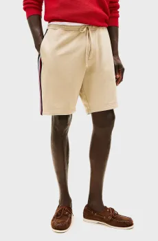 Мужские бежевые шорты GLOBAL STRIPE SWEATSHORTS Бежевый S Tommy Hilfiger MW0MW39255