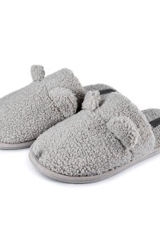 Женские домашние тапочки Twins HS-Teddi меховые, Gray, размер 36-37 (24 см)