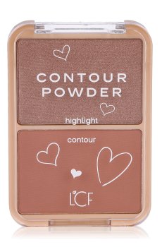 Палетка для макияжа лица 2 в 1 LCF Хайлайтер и контуринг 2, 8.1 г