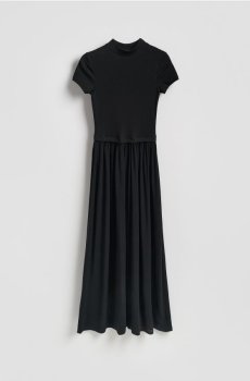 Reserved - Сукня з коміром-гольф - чорний - 747HS-99X