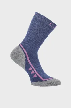 Женские синие носки TREKKING SOCK MID SUPERSOFT 50 Синий 39-42 CMP 3I19866-14MR