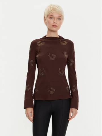 PINKO Блузка 104430 A289 Коричневий Regular Fit PINKO Блузка 104430 A289 Коричневий Regular Fit